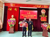 Trao quyết định điều động Phó Viện trưởng VKSND huyện Điện Biên