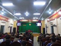 VKSND TP Hà Tĩnh phối hợp tổ chức phiên tòa lưu động