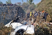 Máy bay chở khách rơi xuống hẻm núi ở Nepal, toàn bộ hành khách và phi hành đoàn thiệt mạng