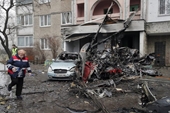 Trực thăng chở Bộ trưởng Nội vụ Ukraine rơi trong vùng chiến sự, 18 người thiệt mạng