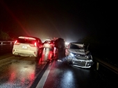 Tai nạn liên hoàn trên cao tốc Nội Bài - Lào Cai khiến 1 người bị thương