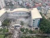 Thông tin về vụ cháy tầng hầm nhà xe Trường Tiểu học Yên Hòa