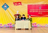 VKSND TP Uông Bí phối hợp tuyên truyền pháp luật trong trường học