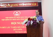 VKSND tỉnh Thái Nguyên tổ chức Hội nghị lấy ý kiến đối với Dự thảo Luật Đất đai sửa đổi