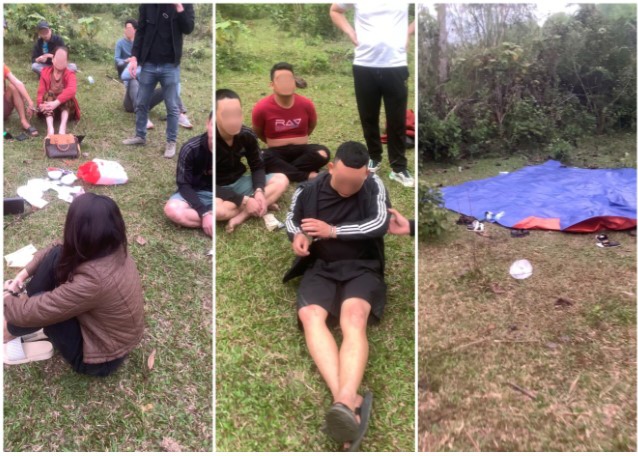 Phá xới bạc trên núi, bắt giữ 13 đối tượng