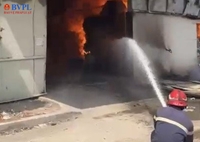 Cháy lớn tại nhà máy giấy ở tỉnh Bình Dương