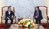 Lãnh đạo tỉnh Thái Nguyên tiếp và làm việc với Đoàn công tác của Tổ hợp Samsung Việt Nam