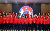 Ngày 2 4, tuyển nữ Việt Nam lên đường dự vòng loại thứ nhất Olympic Paris 2024