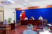 VKSND thị xã Chơn Thành phối hợp tổ chức phiên tòa trực tuyến rút kinh nghiệm