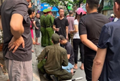Truy tìm tài xế hất văng cán bộ Công an phường ở Hà Nội lên nắp capo