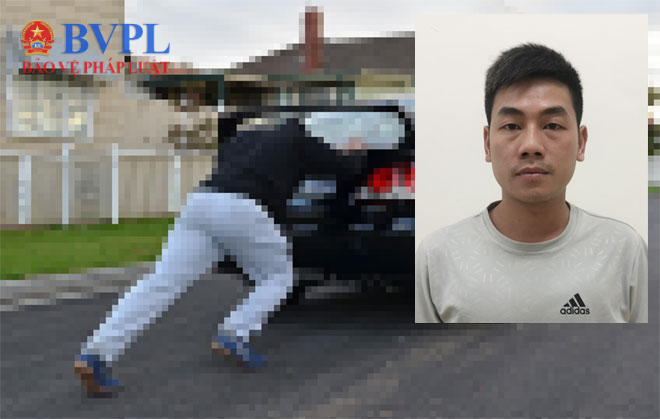 Lừa chủ xe xuống đẩy ô tô sụp “ổ gà” rồi tăng ga cao chạy xa bay