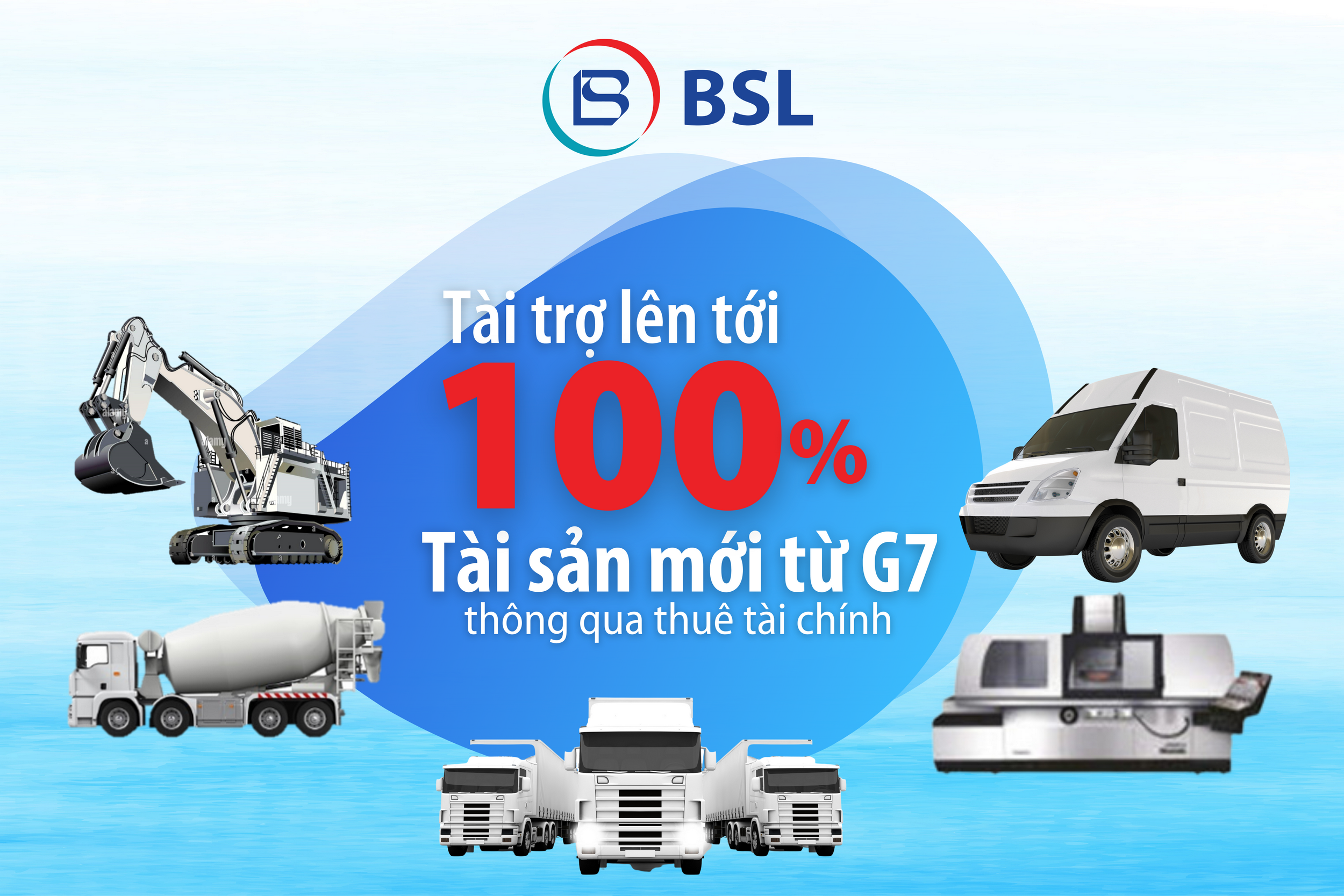 BSL cho thuê tài chính với tỷ lệ tài trợ lên đến 100