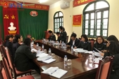 Kiểm sát trực tiếp công tác thi hành án dân sự tại Chi cục THADS huyện Quảng Xương