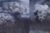 Cảnh tượng hãi hùng như ngày tận thế khi núi lửa Shiveluch ở Viễn Đông Nga “thức giấc”