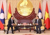 Chủ tịch nước Võ Văn Thưởng thăm các nguyên lãnh đạo cấp cao của Lào