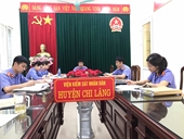 VKSND huyện Chi Lăng phối hợp tổ chức phiên tòa xét xử lưu động
