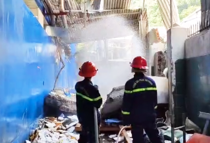 Nổ bình khí nén, nam công nhân tử nạn