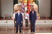 Chủ tịch Quốc hội Cuba chủ trì trọng thể lễ đón, hội đàm với Chủ tịch Quốc hội Vương Đình Huệ