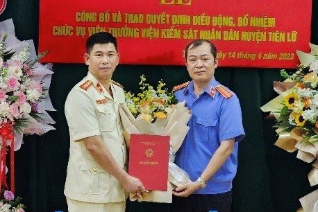 Bổ nhiệm Viện trưởng VKSND huyện Tiên Lữ, tỉnh Hưng Yên