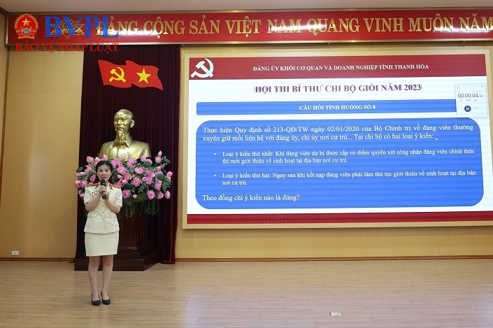 Đảng bộ VKSND tỉnh Thanh Hóa Sôi nổi Hội thi Bí thư chi bộ giỏi