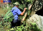 Kiểm sát viên vượt rừng sâu truy tìm dấu vết “lâm tặc”