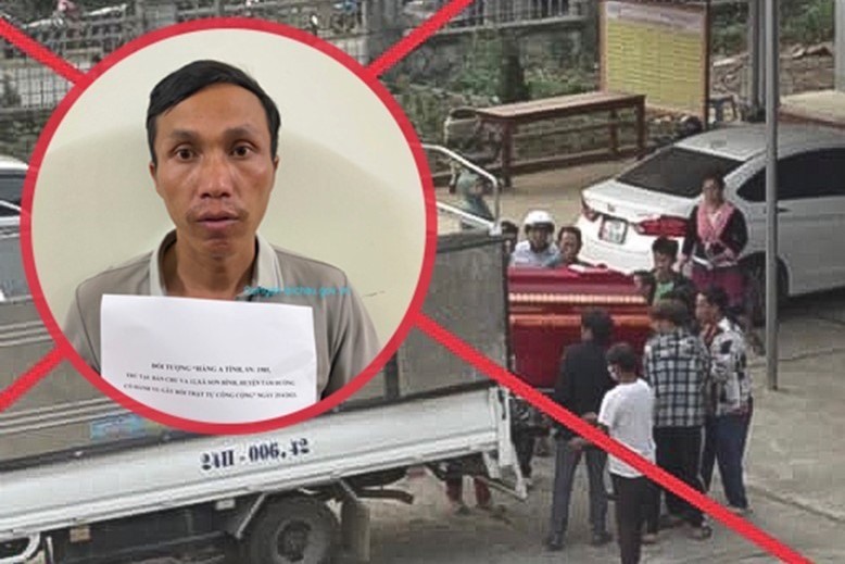 Chở quan tài chứa thi thể người chết đến UBND xã để gây áp lực