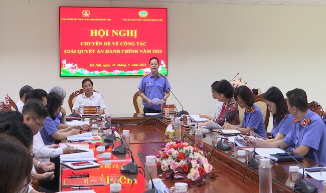 Tăng cường công tác phối hợp giải quyết án hành chính giữa VKSND và TAND TP Hà Nội