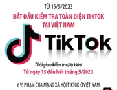 Từ 15 5 2023 Bắt đầu kiểm tra toàn diện TikTok tại Việt Nam