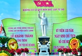 Khánh thành tượng đài Chủ tịch Hồ Chí Minh tại Công an huyện Đức Linh