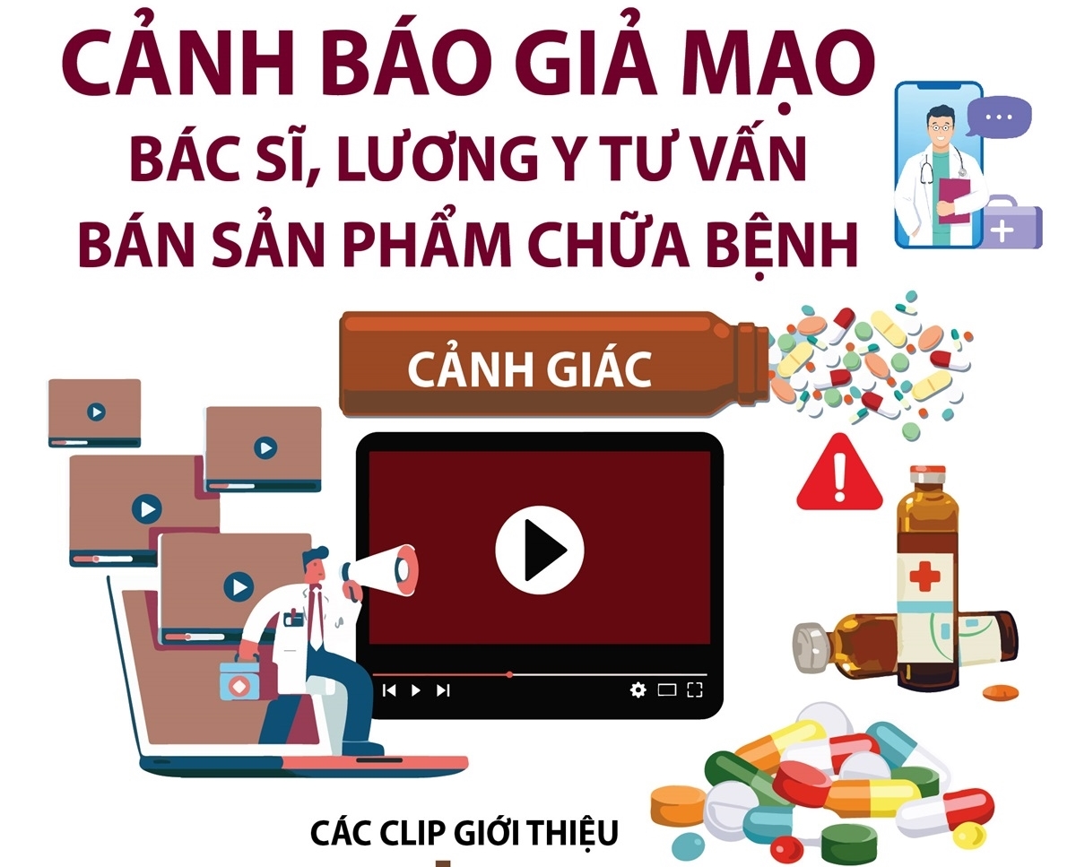 Cảnh báo giả mạo bác sĩ, lương y tư vấn bán sản phẩm chữa bệnh