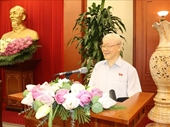 Tổng Bí thư Nguyễn Phú Trọng Các nữ đại biểu Quốc hội cần phát huy bản lĩnh, thực sự là những bông hồng thép