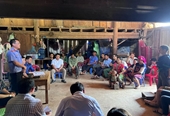 VKSND huyện Nậm Pồ phối hợp tuyên truyền về công tác bảo vệ rừng