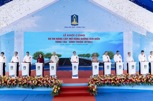 Khởi công tuyến đường ven biển Vũng Tàu - Bình Thuận