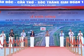 Thủ tướng Phạm Minh Chính dự lễ khởi công cao tốc Châu Đốc - Cần Thơ - Sóc Trăng
