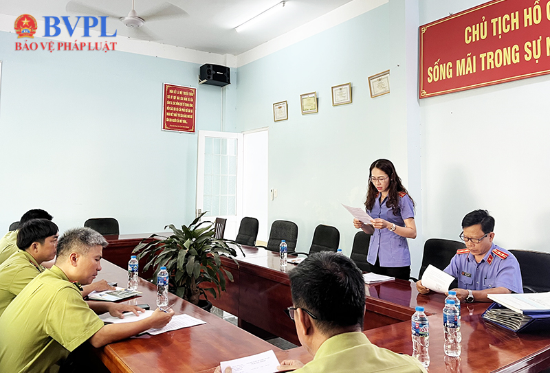 Trực tiếp kiểm sát tại Hạt kiểm lâm Xuyên Mộc