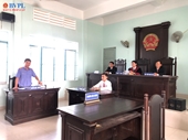 Lãnh đạo VKSND huyện Tân Phước thực hành quyền công tố và kiểm sát xét xử