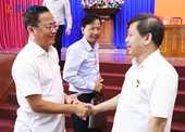 Viện trưởng Lê Minh Trí tiếp xúc cử tri TP Hồ Chí Minh sau kỳ họp thứ 5 Quốc hội khóa XV