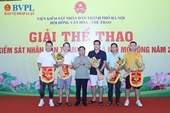 Giải Thể thao VKSND TP Hà Nội mở rộng thành công tốt dẹp