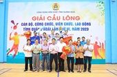 VKSND tỉnh Quảng Ngãi đạt Giải Nhì toàn đoàn tại Giải Cầu lông Công đoàn Viên chức tỉnh