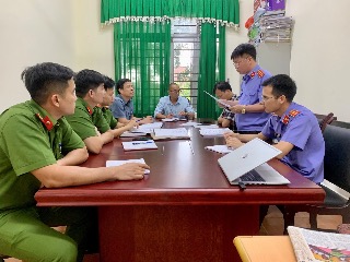 VKSND thị xã Đông Triều Trực tiếp kiểm sát việc thi hành án hình sự