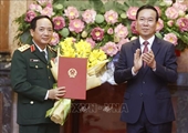 Chủ tịch nước trao Quyết định thăng quân hàm cho đồng chí Trịnh Văn Quyết
