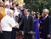 Chủ tịch nước tiếp đại biểu các tôn giáo, nhân sĩ, trí thức tiêu biểu TP Hồ Chí Minh