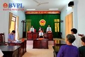 VKSND huyện Hoài Ân tổ chức phiên tòa dân sự rút kinh nghiệm