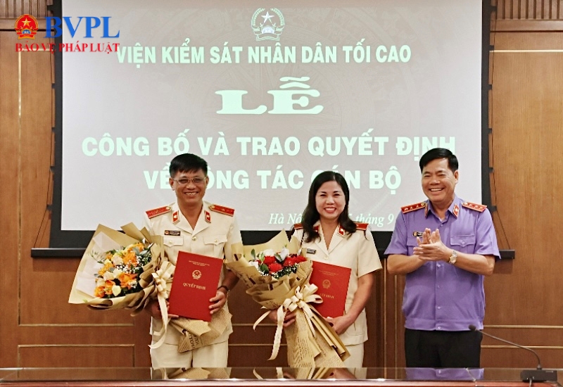 Bổ nhiệm lãnh đạo cấp phòng thuộc Vụ 1, VKSND tối cao