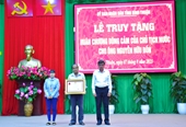 Truy tặng Huân chương dũng cảm cho anh Nguyễn Hữu Đốn