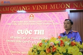 VKSND tỉnh Thanh Hóa tổ chức cuộc thi “Kỹ năng xử lý tình huống trong giải quyết vụ án hình sự”