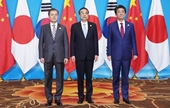 Hàn Quốc, Nhật Bản nhất trí thúc đẩy hội nghị thượng đỉnh 3 bên với Trung Quốc