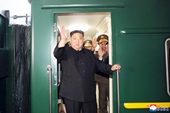 Chủ tịch Triều Tiên Kim Jong Un lên đường thăm Nga trên chuyến tàu đặc biệt