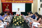 Đoàn kiểm tra của Ban Bí thư làm việc với Ban cán sự Đảng VKSND tỉnh Hà Nam