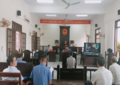 VKSND huyện Lộc Hà phối hợp tổ chức phiên tòa hình sự xét xử trực tuyến